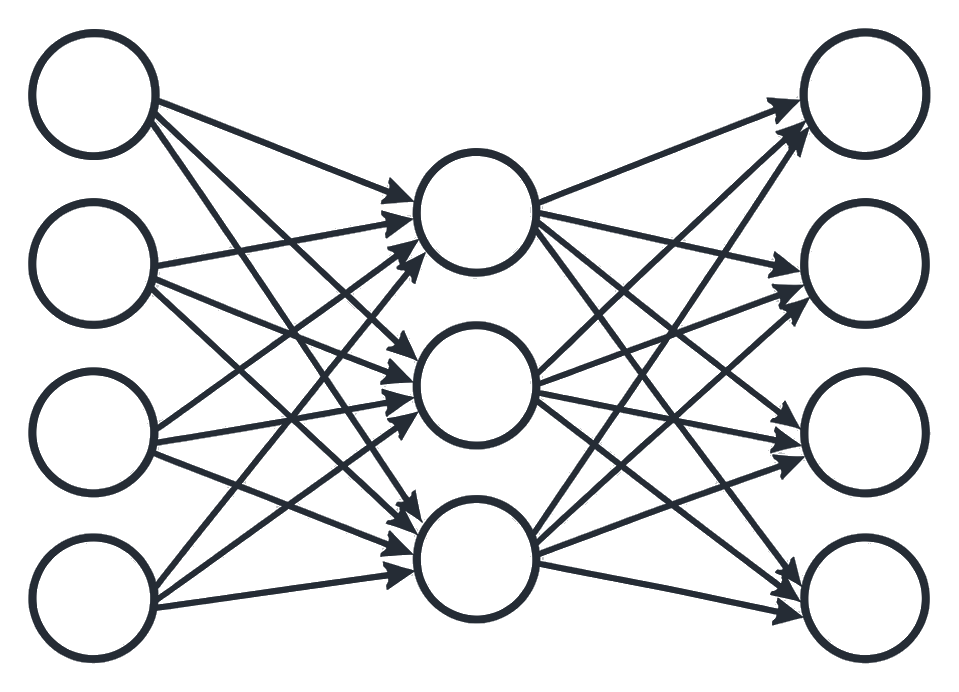 Neural network line illustration